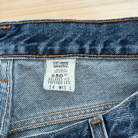 Levi's 550 | 100% Cotton | Relaxed Fit | Tapered Leg | Size 14 MIS L - Picture 6 of 8